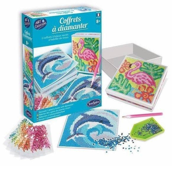 Kit creativ cu diamante - Delfin si Flamingo [2]