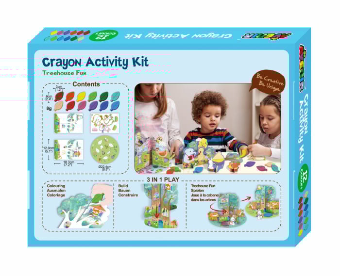 Kit de activitati cu creioane colorate - Distractie in casuta din copac [2]