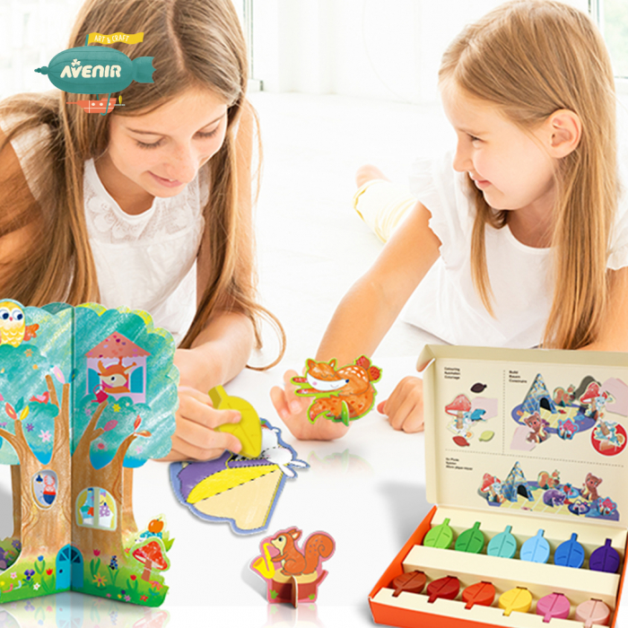 Kit de activitati cu creioane colorate - La picnic [7]