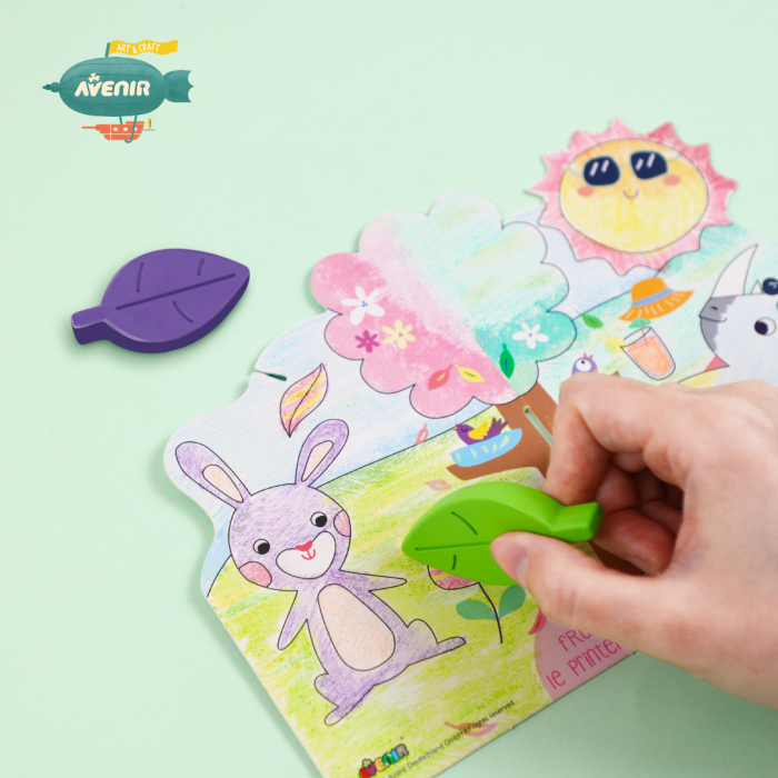 Kit de activitati cu creioane colorate - La picnic [5]