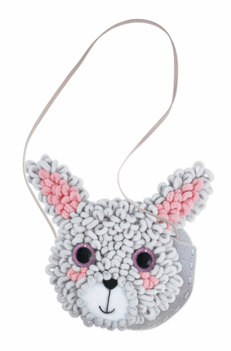 Kit DIY Loopie Fun -  Prima mea geanta de plus bucle, Iepuras [5]