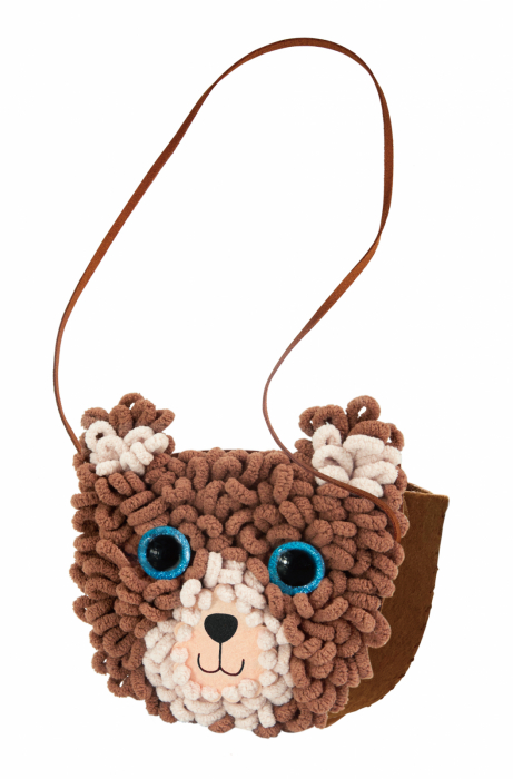 Kit DIY Loopie Fun -  Prima mea geanta de plus bucle, Ursulet [9]