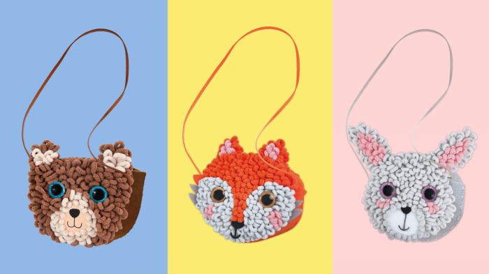 Kit DIY Loopie Fun -  Prima mea geanta de plus bucle, Vulpe [9]
