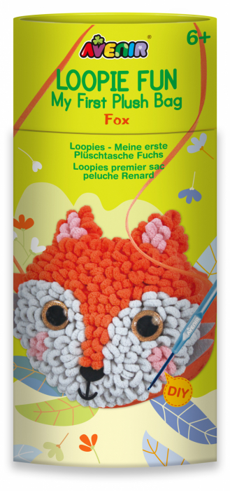 Kit DIY Loopie Fun -  Prima mea geanta de plus bucle, Vulpe [1]