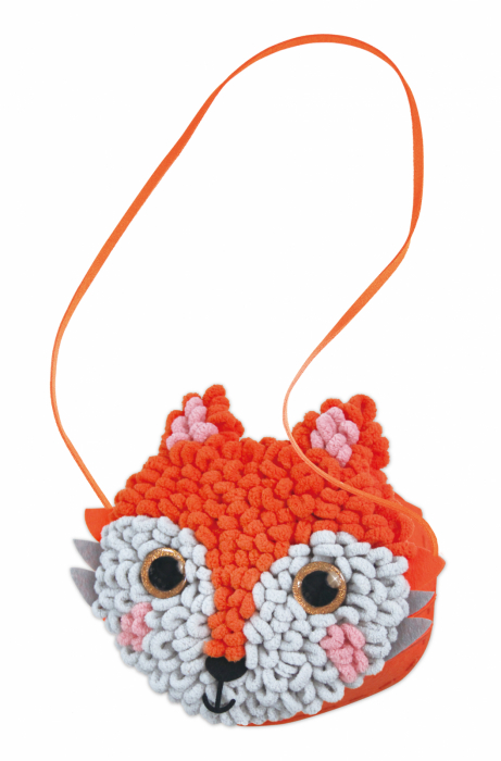 Kit DIY Loopie Fun -  Prima mea geanta de plus bucle, Vulpe [6]