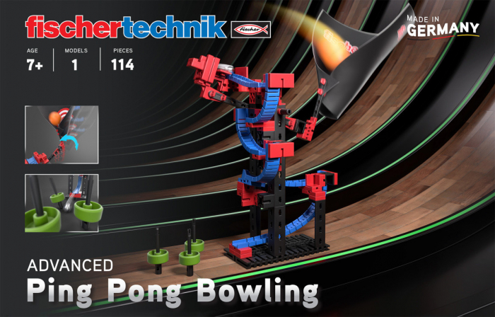 Kit STEM Construieste si joaca Ping pong bowling, Fischertechnik [2]