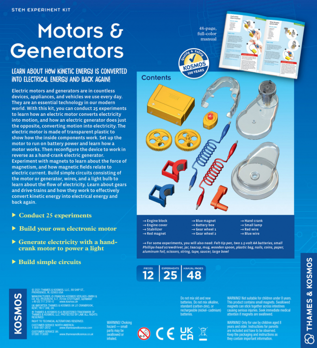 Kit STEM de construit motoare si generatoare [4]