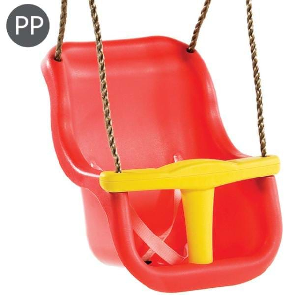 Leagăn Baby Seat LUXE Culoare: Roșu/Galben, frânghie: PP 10 [2]