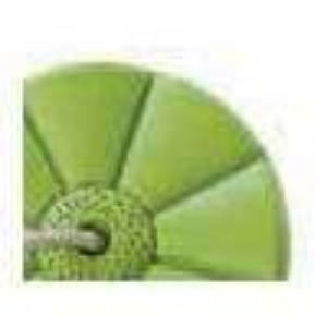 Leagan rotund din plastic, Monkey PP10 - Lime Green [2]