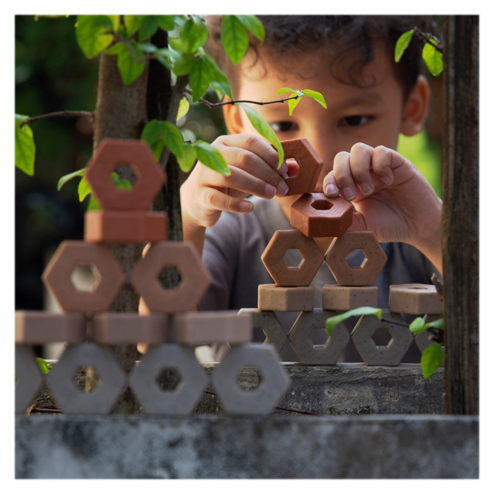 Little Pavers, set constructii cu 60 de pavele, Guidecraft [3]