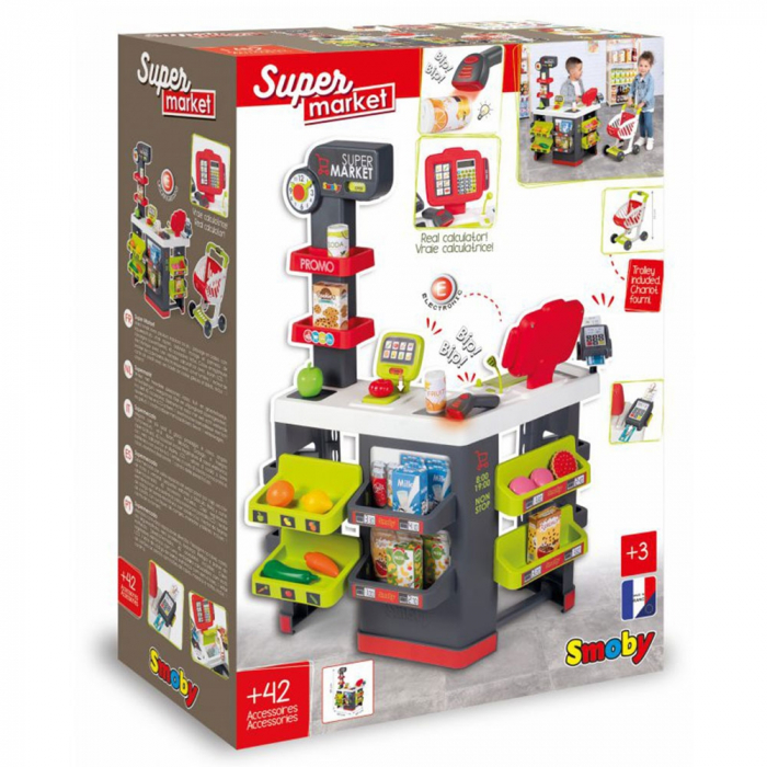 Magazin pentru copii Smoby Super Market cu 42 accesorii [6]