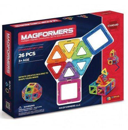 Obedient Inlay Car Set magnetic de construit- Magformers, 26 piese