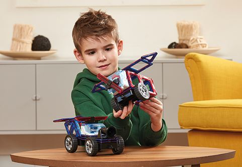Set magnetic de construit- Magformers, masini de interventie [2]