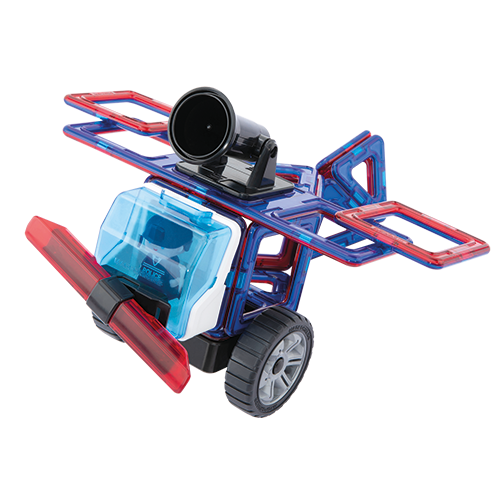 Set magnetic de construit- Magformers, masini de interventie [4]