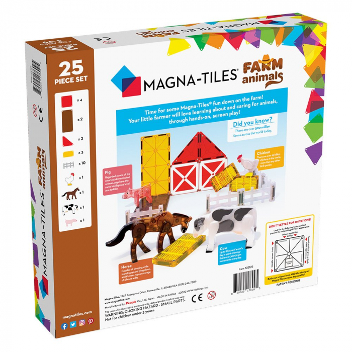 Magna-Tiles Farm Animals, set magnetic [6]