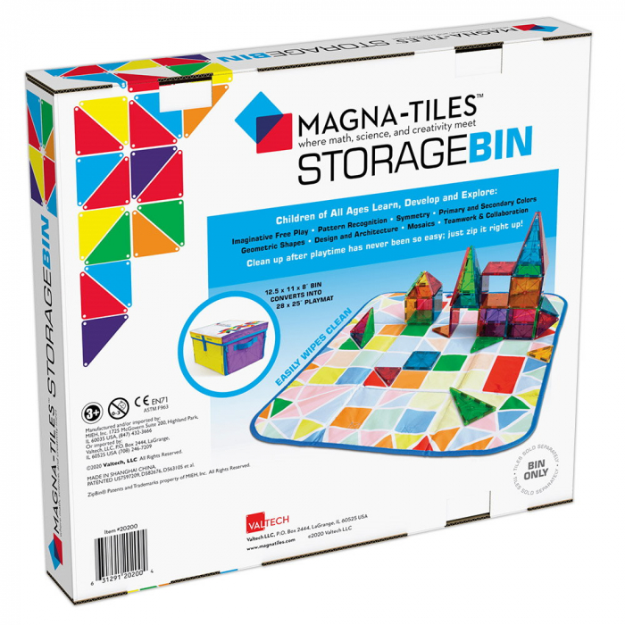 Cutie de depozitare și covor de joacă Magna Tiles [4]