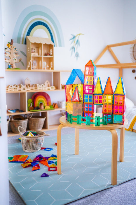 Magnetic Tiles Set construcție magnetic, 100 piese, creativitate [8]
