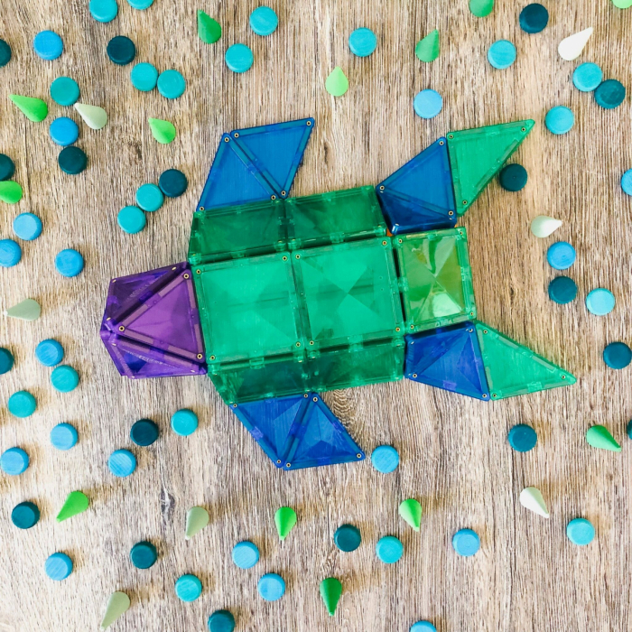 Magnetic Tiles Set construcție magnetic, 100 piese, creativitate [4]