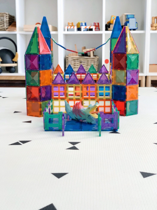 Magnetic Tiles Set construcție magnetic, 100 piese, creativitate [7]