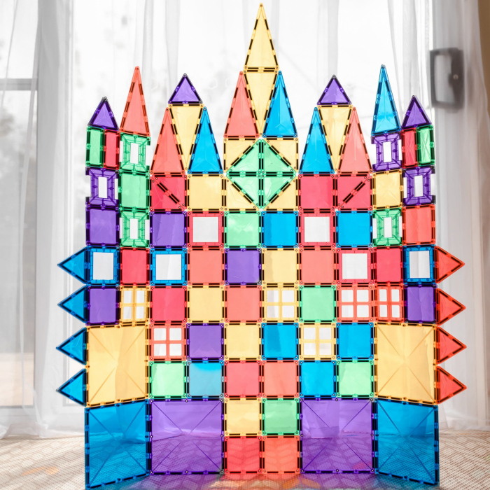 Magnetic Tiles Set construcție magnetic, 100 piese, creativitate [2]