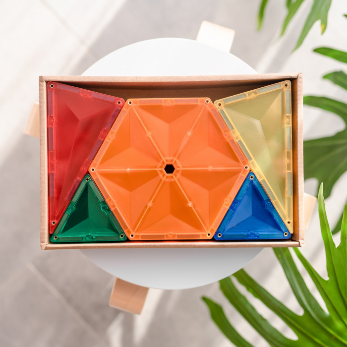 Magnetic Tiles Set construcție magnetic, 30 piese forme geometrice [5]