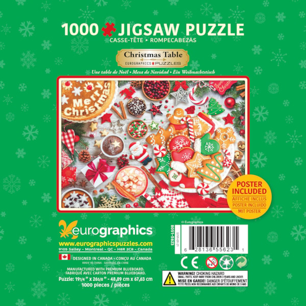 Masa de Craciun, puzzle in cutie metalica, 1000 de piese [3]
