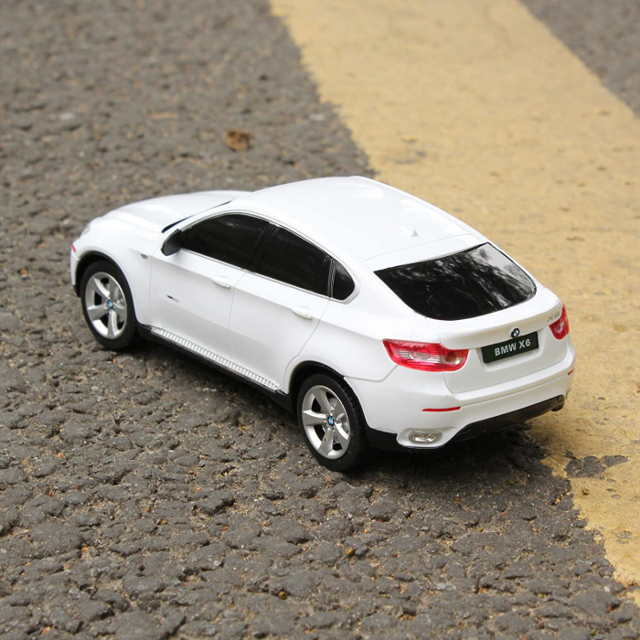 Mașină cu telecomandă BMW X6 alb cu scara 1 la 24 [8]