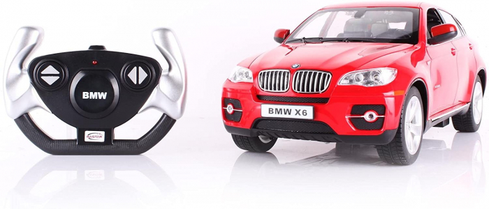 Mașină cu telecomandă BMW X6 rosu cu scara 1 LA 14 [9]