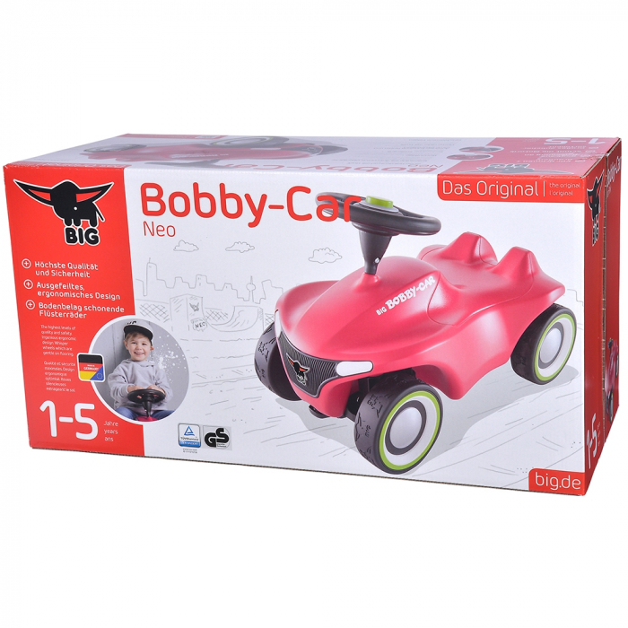 Masinuta de impins Big Bobby Car Neo pink [6]