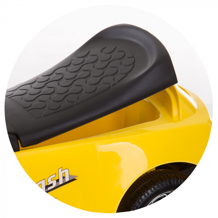 Masinuta de impins Chipolino Flash yellow cu maner si copertina [7]