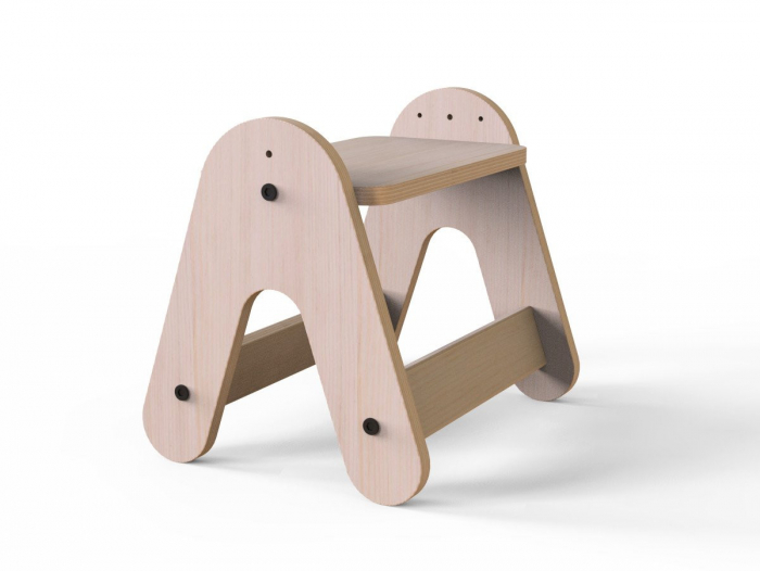 Masuta si tabla 2 in 1 cu scaunel MamaToyz Massam MDF [9]