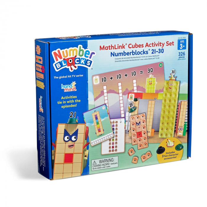 MathLinkÂ®Cubes Numberblocks in engleza Set de activitati de la 21 - 30 [9]