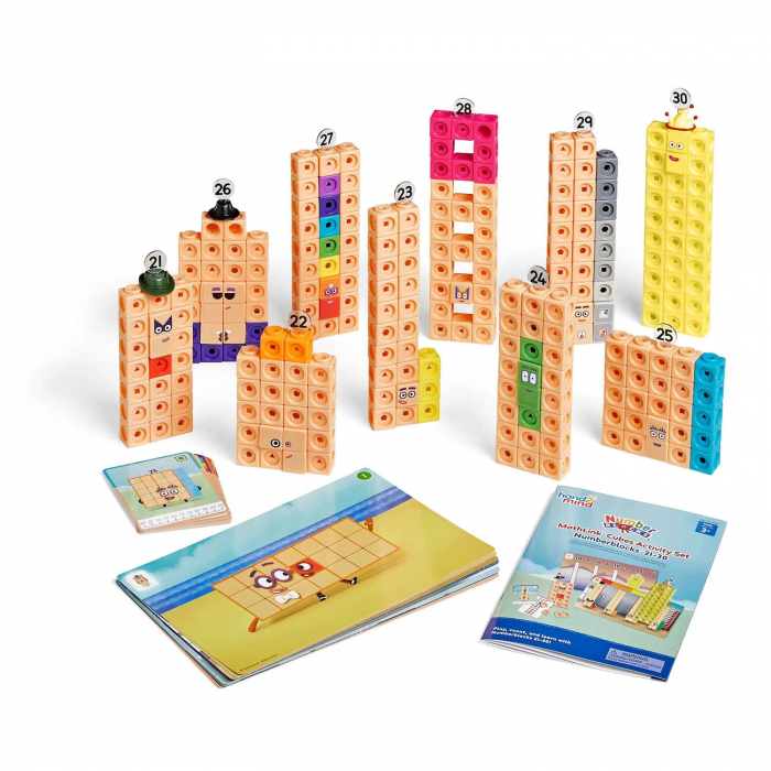 MathLinkÂ®Cubes Numberblocks in engleza Set de activitati de la 21 - 30 [5]