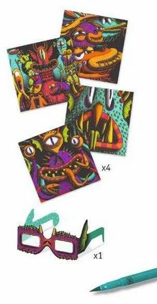 Atelier de colorat 3D, Monstruleti simpatici [2]