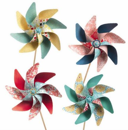 Set DIY Djeco, moristi de vant, modele cu flori [3]