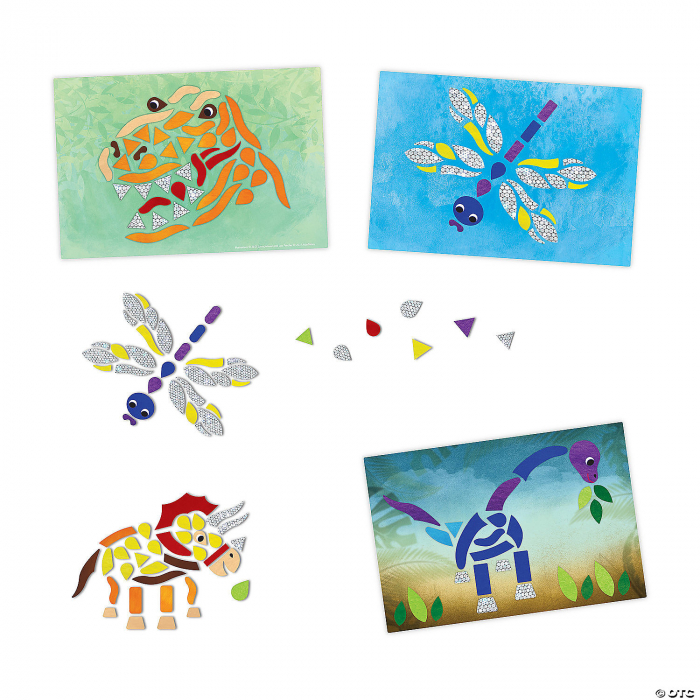 Mozaic magnetic - Salvarea dinozaurilor, Dinosaur Escape Shiny Mosaics [3]