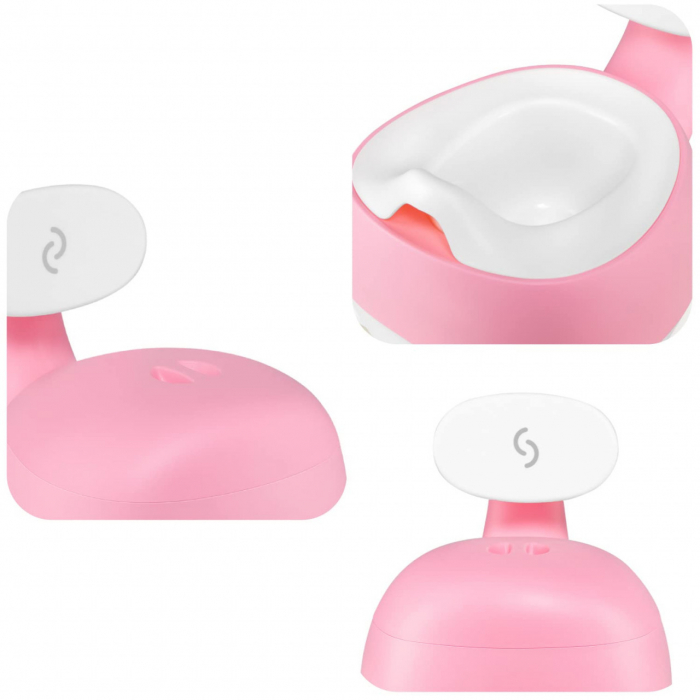 Olita pentru copii, Pottili, Skiddou, balenuta, cu capac, Keep pink, Roz [8]