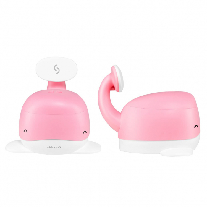 Olita pentru copii, Pottili, Skiddou, balenuta, cu capac, Keep pink, Roz [4]