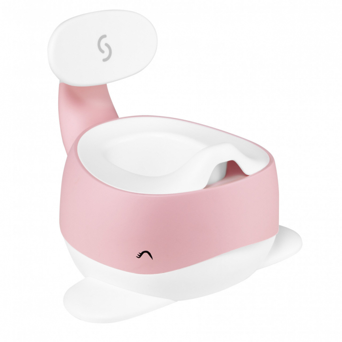 Olita pentru copii, Pottili, Skiddou, balenuta, cu capac, Keep pink, Roz [2]