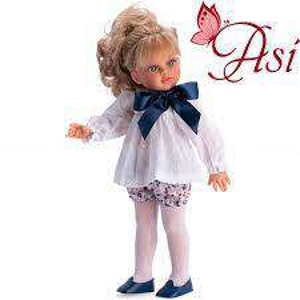 Papusa Sabrina Blonda cu Camasa Alba cu Funda 40cm [2]