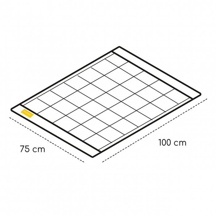Paturica si prosop 2 in 1 nou nascut Skiddou Teppi, 100% bumbac, Gri inchis, 75x100cm [8]