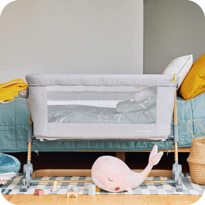 Patut 3 in 1 co-sleeping Skiddou Natt, Normandic Wood, Wood-gri [6]