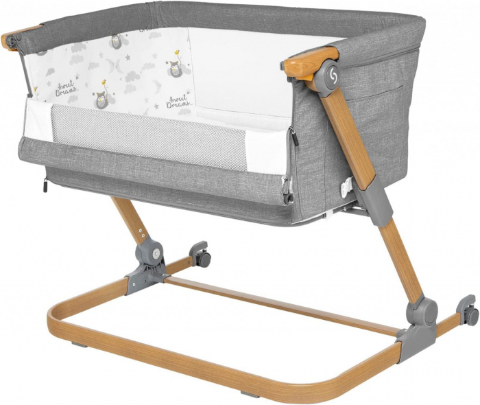 Patut 3 in 1 co-sleeping Skiddou Natt, Normandic Wood, Wood-gri [11]