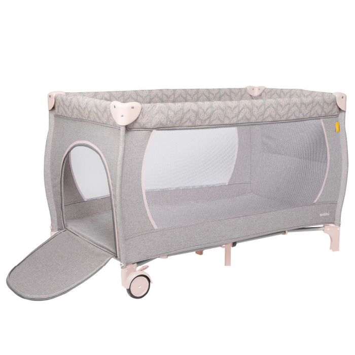 Patut de calatorie pliabil Skiddou Lunar, 2 nivele, Keep Pink, Roz [11]