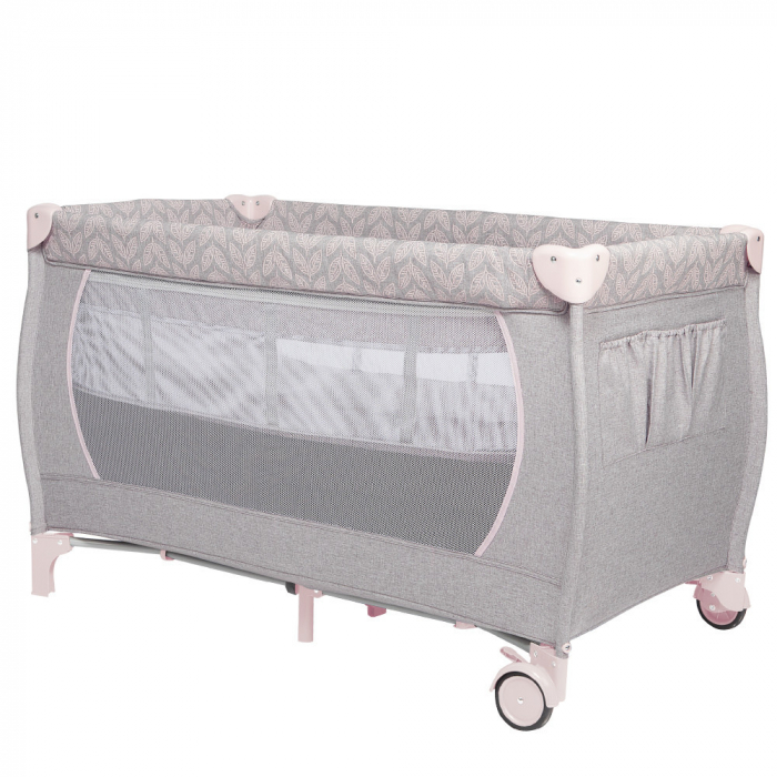 Patut de calatorie pliabil Skiddou Lunar, 2 nivele, Keep Pink, Roz [6]