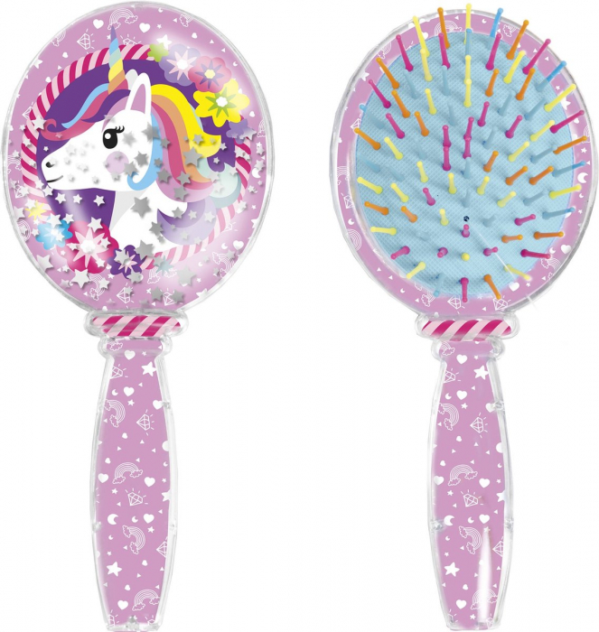 Perie de par cu sclipici cu model unicorn [3]
