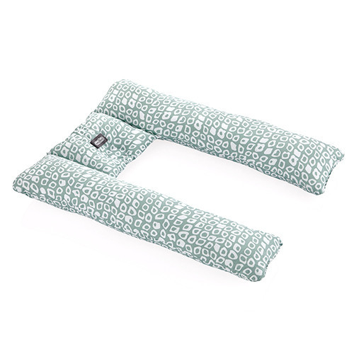 Perna 3 in 1 : babynest, pentru gravide si pentru alaptare in forma de U BabyJem (Culoare: Verde) [7]