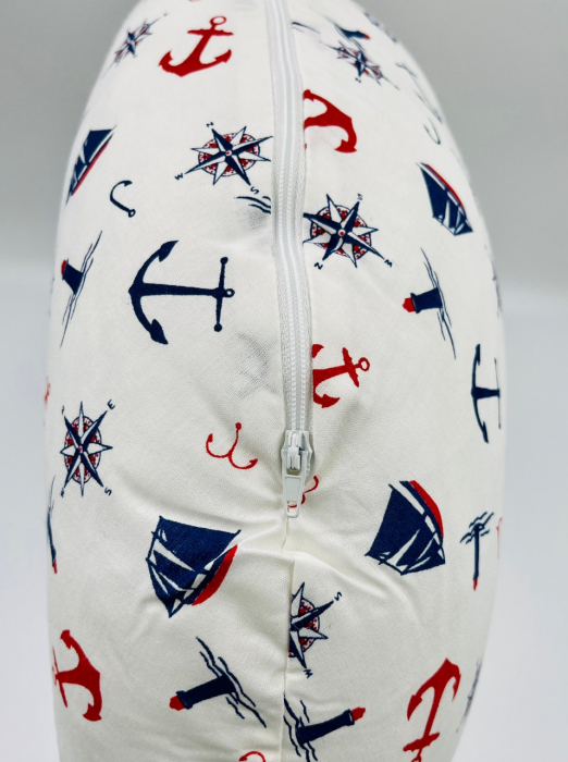 Perna pentru alaptat 2 in 1 Nursing Pillow Marine, BabyJem [3]