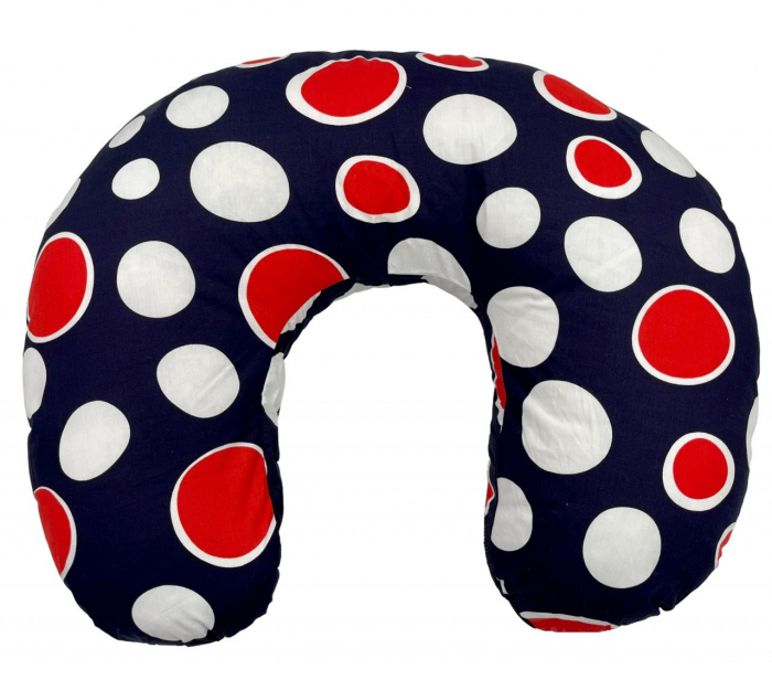 Perna pentru alaptat 2 in 1 Nursing Pillow Navy, BabyJem [1]