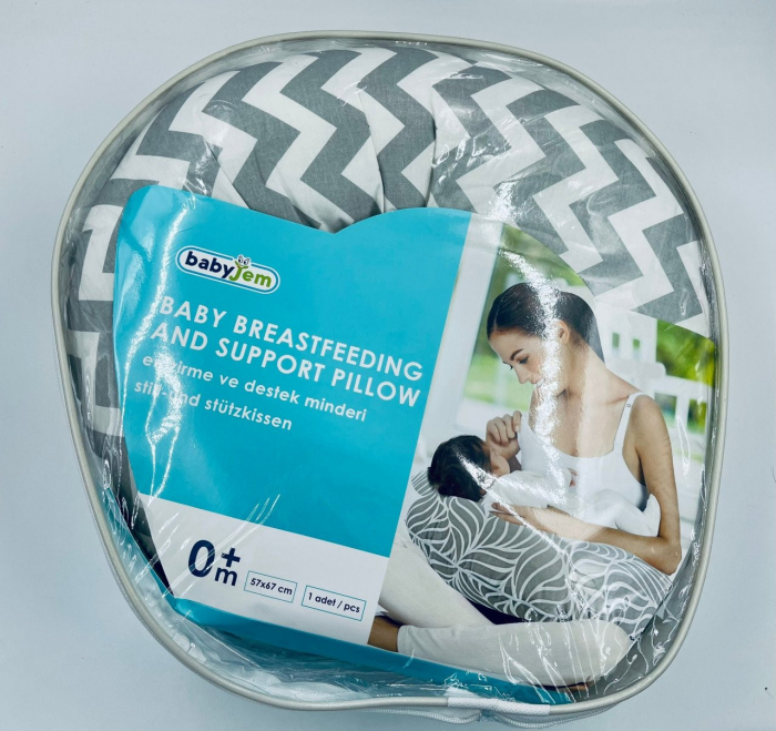Perna pentru alaptat 2 in 1 Nursing Pillow Waves, BabyJem [2]